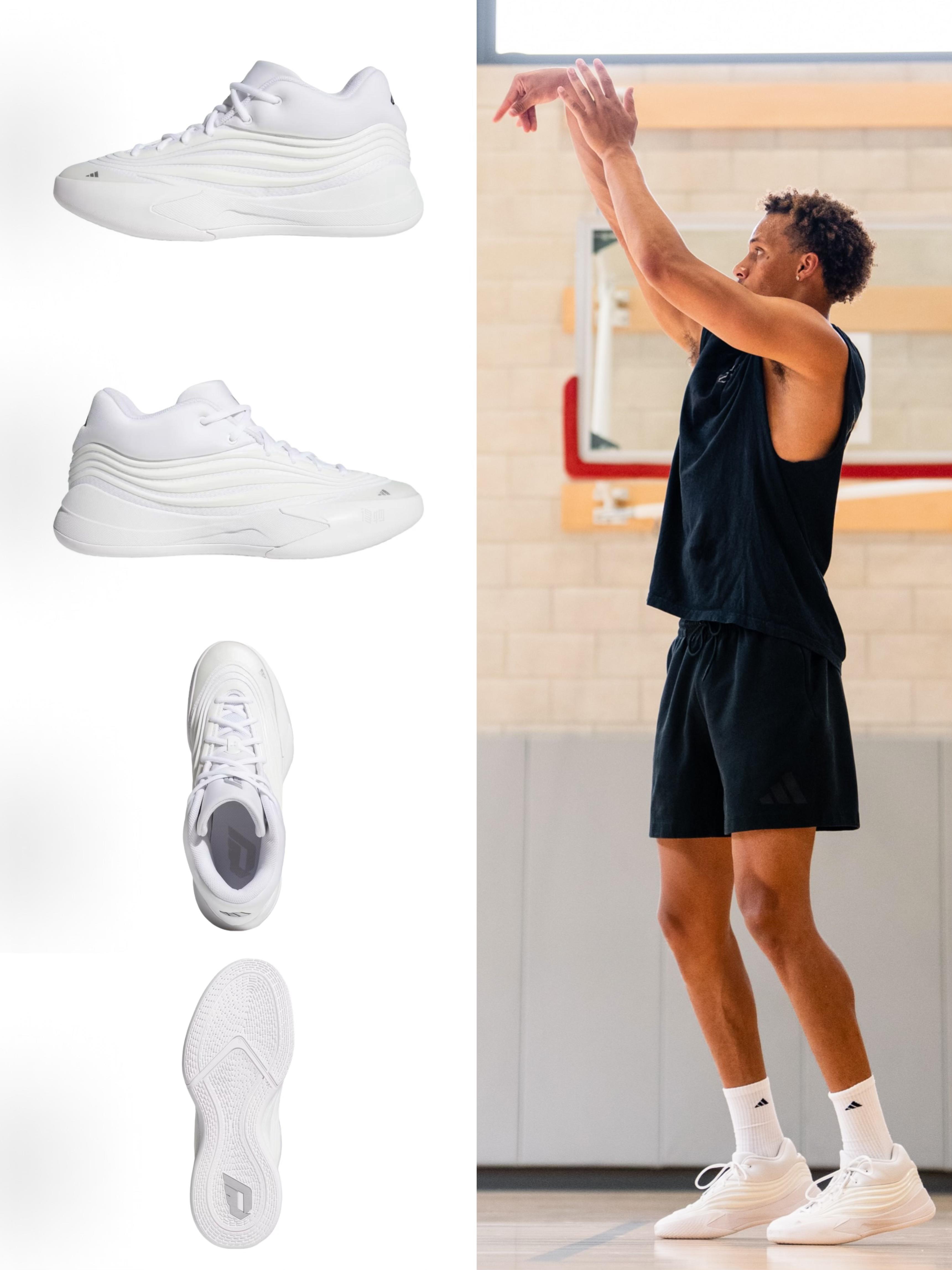 老鹰防守悍将🔥戴森·丹尼尔斯上脚adidas Dame10纯白配色!